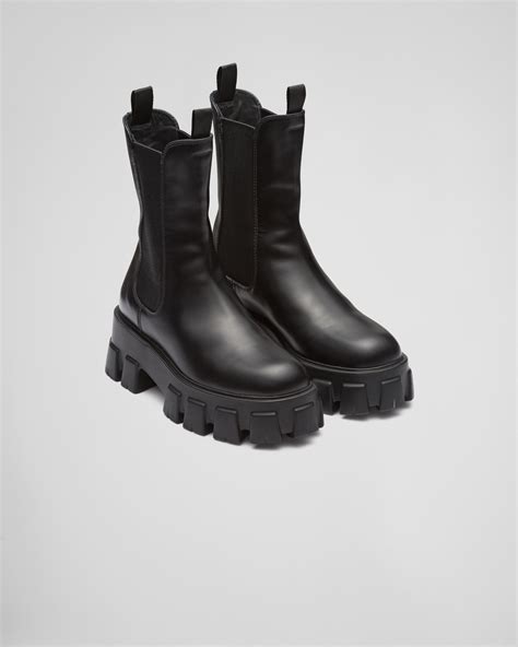 prada mens leather boots|Prada leather boots women.